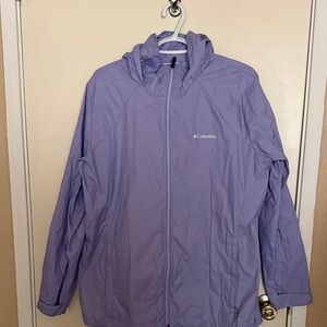 Columbia Lavender Hooded Windbreaker
